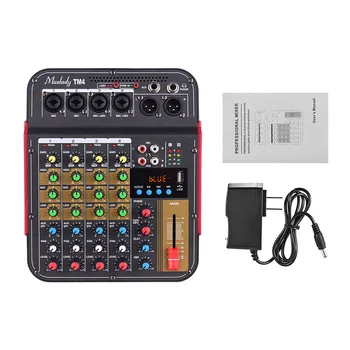 Digital 4-Channel Audio Mixer Mixing Console USB Record Computer Player Digital Audio Mixer +48V Phantom
Digital 4-Channel Audio Mixer Mixing Console USB Record Computer Player Digital Audio Mixer +48V Phantom