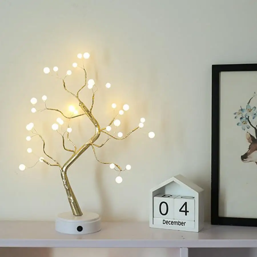 Tree Light 36 LED Pearl Tree Lights Night Light Decoration Table Lamp for Party Bedroom Gift night lamps for Kids Bedroom
Tree Light 36 LED Pearl Tree Lights Night Light Decoration Table Lamp for Party Bedroom Gift night lamps for Kids Bedroom