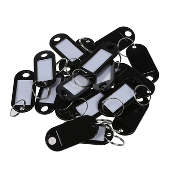 20 Pcs Key ID Label Tags Split Ring Keyring Keychain Black
20 Pcs Key ID Label Tags Split Ring Keyring Keychain Black