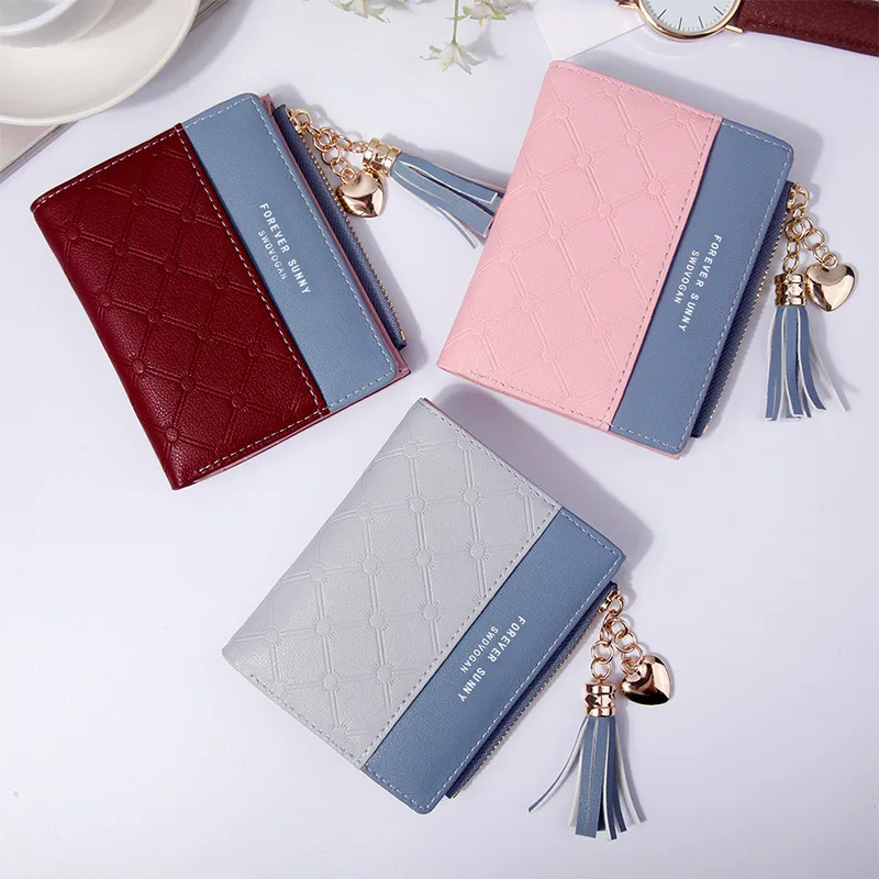 2020 New Ladies Wallet Women Short Japanese and Korean Small Fresh Buckle Wallet Multifunctional Coin Purse Portafoglio Donna
2020 New Ladies Wallet Women Short Japanese and Korean Small Fresh Buckle Wallet Multifunctional Coin Purse Portafoglio Donna