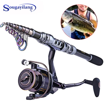 Sougayilang 1.8-3.3M Telescopic Fishing Rod and 13+1BB Spinning Reel Combo Saltwater Carp Wheel Carbon Pole Sets Fishing Tackle
Sougayilang 1.8-3.3M Telescopic Fishing Rod and 13+1BB Spinning Reel Combo Saltwater Carp Wheel Carbon Pole Sets Fishing Tackle