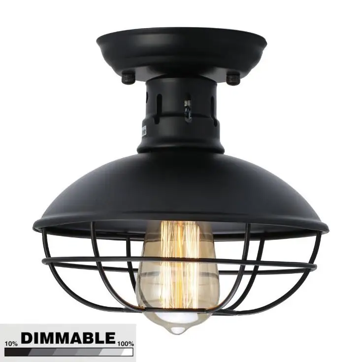 American style retro iron industrial wind iron net pot cover creative stair corridor porch ceiling lamp 
American style retro iron industrial wind iron net pot cover creative stair corridor porch ceiling lamp