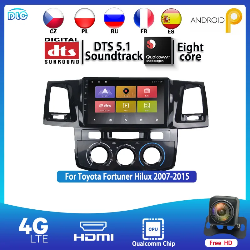 DLC Qualcomm Chip 1280*720 IPS 10Inch Android 9.0 GPS Stereo RDS DTS BT WIFI+4G For 2012-2017Fortunner 4+64G DSP Car PlayerMedia
DLC Qualcomm Chip 1280*720 IPS 10Inch Android 9.0 GPS Stereo RDS DTS BT WIFI+4G For 2012-2017Fortunner 4+64G DSP Car PlayerMedia
