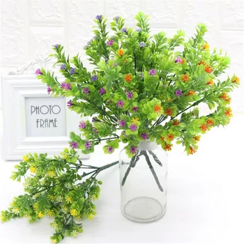 7Pcs Fake Milan (7 stems/bunch) 12.6" Length Simulation Plastic mini Flowers for Wedding Home Decorative Artificial Flowers
7Pcs Fake Milan (7 stems/bunch) 12.6" Length Simulation Plastic mini Flowers for Wedding Home Decorative Artificial Flowers