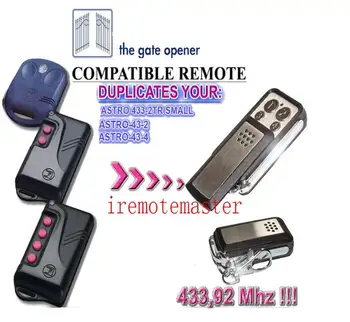 For ASTRO 433-2TR SMALL, ASTRO-43-2,ASTRO-43-4 replacement remote 433.92mhz
For ASTRO 433-2TR SMALL, ASTRO-43-2,ASTRO-43-4 replacement remote 433.92mhz
