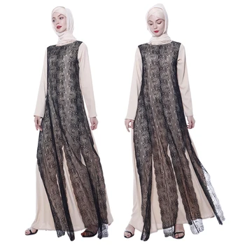 New Auutmn Women Muslim Long Sleeve Lace Maxi Dress Islamic Cocktail Prayer Kaftan Vintage Ladies Long Robe Gown Clothing Dubai 
New Auutmn Women Muslim Long Sleeve Lace Maxi Dress Islamic Cocktail Prayer Kaftan Vintage Ladies Long Robe Gown Clothing Dubai