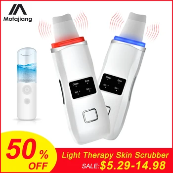 Light Therapy Skin Scrubber Ultrasonic Ion Face Cleaning Shovel Peeling Facial Lifting Acne Blackhead Removal Red Light Care
Light Therapy Skin Scrubber Ultrasonic Ion Face Cleaning Shovel Peeling Facial Lifting Acne Blackhead Removal Red Light Care