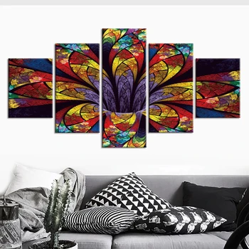 Painting on Canvas abstract flower Posters and Prints 5 Panels Wall Pictures for Living Room Home Decor
Painting on Canvas abstract flower Posters and Prints 5 Panels Wall Pictures for Living Room Home Decor