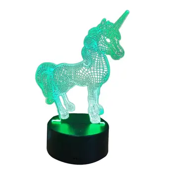 3D lamp Unicorn USB creative touch 3D small table lamp LED acrylic colorful night lamp
3D lamp Unicorn USB creative touch 3D small table lamp LED acrylic colorful night lamp