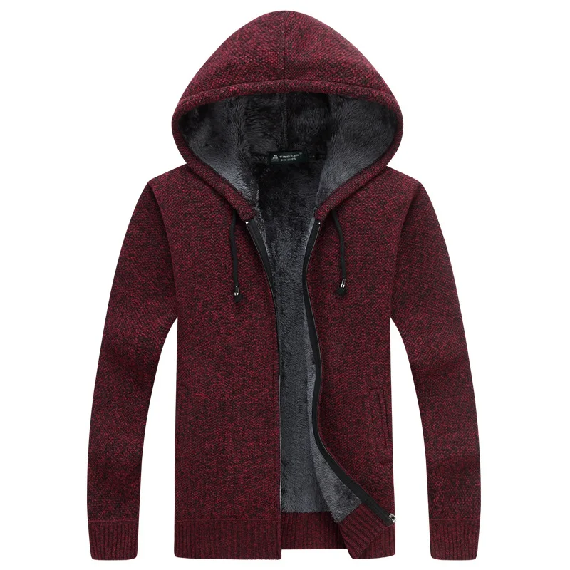 Hooded Cardigan Jumpers Men Solid Cashmere Wool Liner Zipper Fleece Coats Men Sweater XL Coat Men 2019 Winter Thick Warm KGB#125
Hooded Cardigan Jumpers Men Solid Cashmere Wool Liner Zipper Fleece Coats Men Sweater XL Coat Men 2019 Winter Thick Warm KGB#125