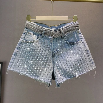 Thin Jeans Shorts for Woman Summer Hot Pants Fashion Hot Drilling Wide Leg Pants Hot Pants Girls Ladies Jean Shorts Denim Shorts
Thin Jeans Shorts for Woman Summer Hot Pants Fashion Hot Drilling Wide Leg Pants Hot Pants Girls Ladies Jean Shorts Denim Shorts