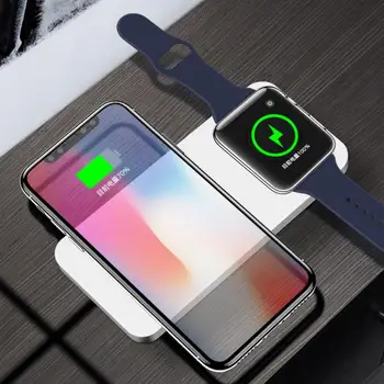 Multi-Function 7.5W Fast Charging 2 in 1 Qi Wireless Charger Dock Stand for Apple Watch 
Multi-Function 7.5W Fast Charging 2 in 1 Qi Wireless Charger Dock Stand for Apple Watch