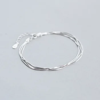 Real. wholesale 925-Sterling-Silver TRIPLE Rows multi-layers Snake Bone chain bracelet adjustable Sterling Silver jewelry LS292
Real. wholesale 925-Sterling-Silver TRIPLE Rows multi-layers Snake Bone chain bracelet adjustable Sterling Silver jewelry LS292