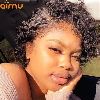 Pixie Cut Wig Curly Human Hair Wig Lace Front Human Hair Wigs For Black Women Blunt Cut Short Bob Wigs 13x4 Lace Frontal Closure
Pixie Cut Wig Curly Human Hair Wig Lace Front Human Hair Wigs For Black Women Blunt Cut Short Bob Wigs 13x4 Lace Frontal Closure