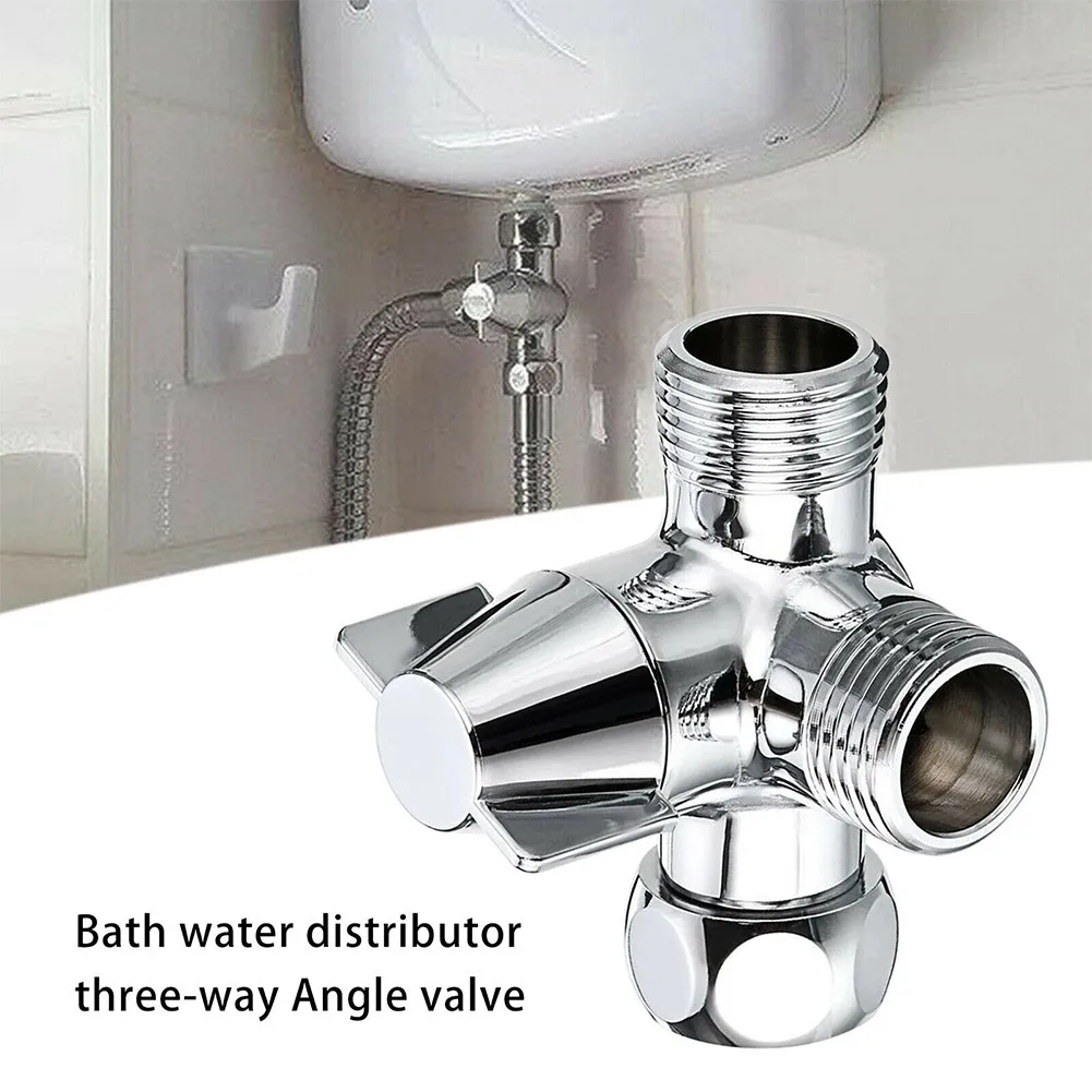 3-Way 1/2" Outlet Sink Faucet Diverter Valve T Adapter Shower Hose Tap Splitter Spool Design 180 ° Rotating Switch For Bathroom
3-Way 1/2" Outlet Sink Faucet Diverter Valve T Adapter Shower Hose Tap Splitter Spool Design 180 ° Rotating Switch For Bathroom