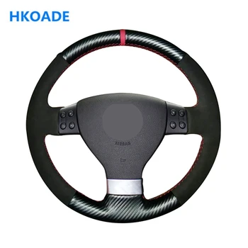 DIY Hand-stitched Black Suede Car Steering Wheel Cover For Volkswagen Golf 5 Mk5 VW Passat B6 Jetta 5 Mk5 Tiguan 2007-2011
DIY Hand-stitched Black Suede Car Steering Wheel Cover For Volkswagen Golf 5 Mk5 VW Passat B6 Jetta 5 Mk5 Tiguan 2007-2011