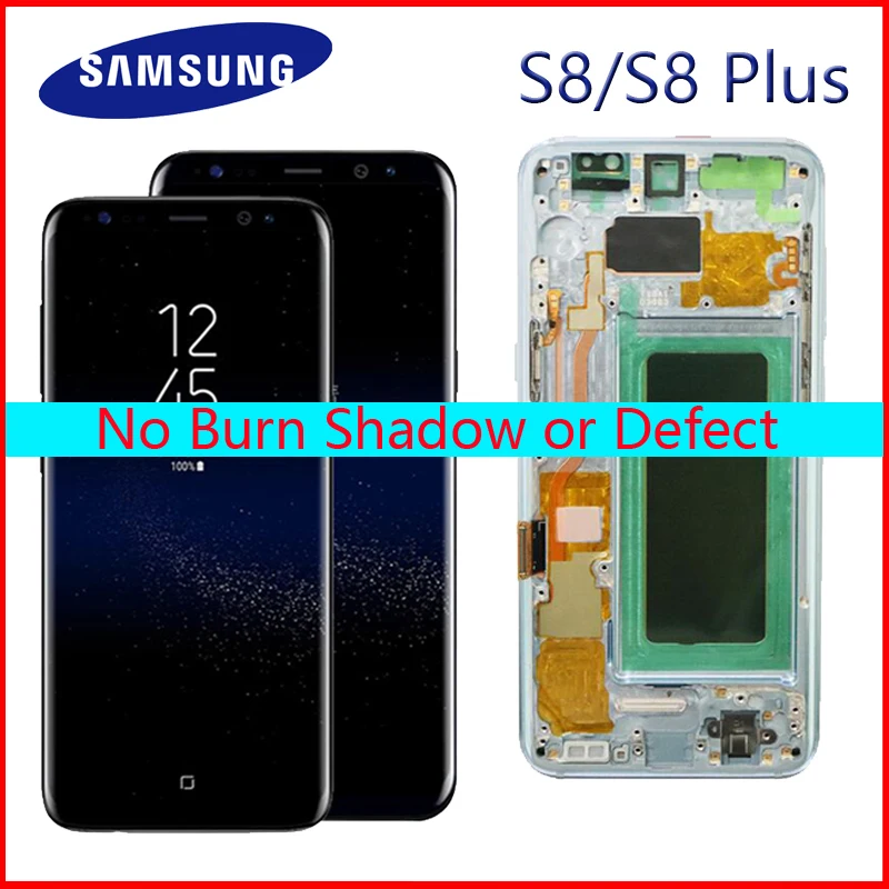 Original S8 S8plus Display Screen for SAMSUNG Galaxy S8 Screen Replacement LCD Touch Digitizer Assembly G950F G955 with FRAME
Original S8 S8plus Display Screen for SAMSUNG Galaxy S8 Screen Replacement LCD Touch Digitizer Assembly G950F G955 with FRAME