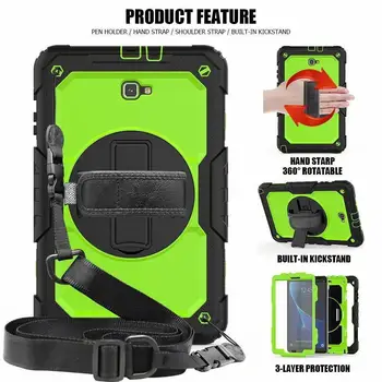Kids Silicone Case for Samsung Galaxy Tab A A6 10.1 2016 T580 T585 Tablet 360 Degrees Rotating Cover +Neck Strap & Hand Strap
Kids Silicone Case for Samsung Galaxy Tab A A6 10.1 2016 T580 T585 Tablet 360 Degrees Rotating Cover +Neck Strap & Hand Strap