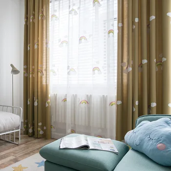 Modern Simple European Style Cotton Embroidery Multi-color Cotton Thread Embroidery Curtains for Living Room and Bedrooms
Modern Simple European Style Cotton Embroidery Multi-color Cotton Thread Embroidery Curtains for Living Room and Bedrooms