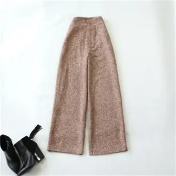 Fashion pants women's Spring winter New high-quality Large size high waist casual Woolen wide-leg pants women trousers
Fashion pants women's Spring winter New high-quality Large size high waist casual Woolen wide-leg pants women trousers