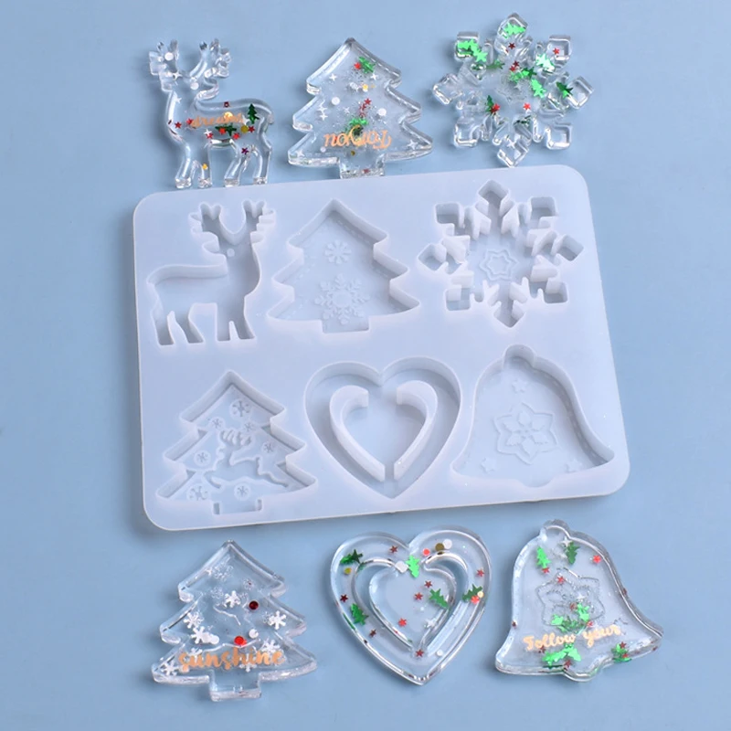 Christmas Resin Mold Snowflake Christmas Tree Resin Mold Silicone Molds Epoxy Resin DIY Handmade Crafts for Home Ornament Decor
Christmas Resin Mold Snowflake Christmas Tree Resin Mold Silicone Molds Epoxy Resin DIY Handmade Crafts for Home Ornament Decor