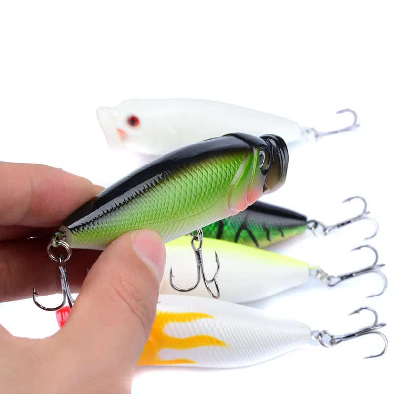 Artificial Mini Popper Plastic Hard Bait 5Colors 8cm/14g Fishing Lures 3D Eyes Wobbler Topwater Bionic Bait 6# With Anchor Hook 
Artificial Mini Popper Plastic Hard Bait 5Colors 8cm/14g Fishing Lures 3D Eyes Wobbler Topwater Bionic Bait 6# With Anchor Hook