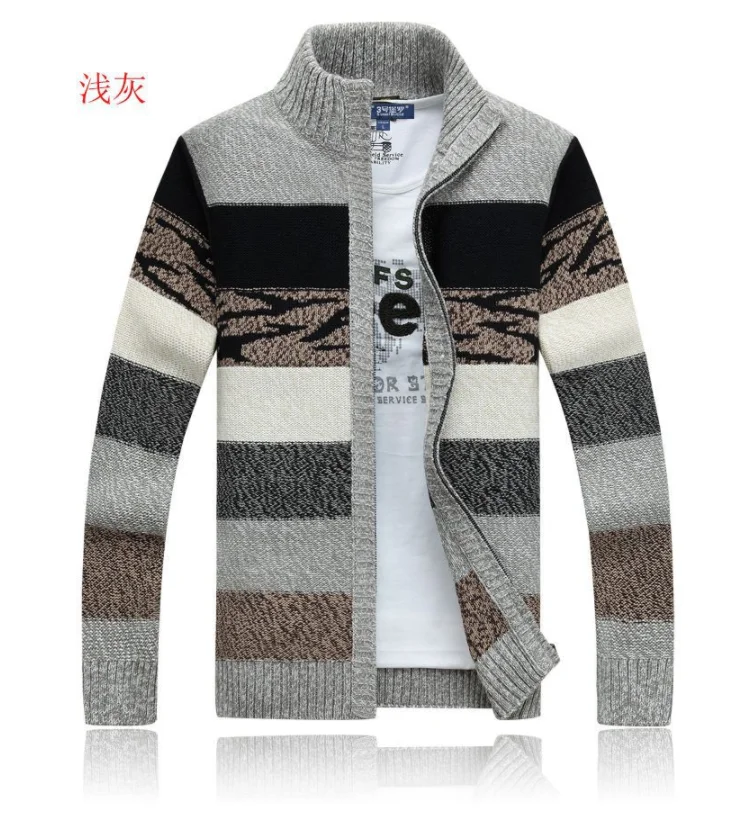 Knitted Sweater Men Cardigans Collar Winter Wool Sweater Fashion Cardigans Male Sweaters Coat Brand Men's Clothing
Knitted Sweater Men Cardigans Collar Winter Wool Sweater Fashion Cardigans Male Sweaters Coat Brand Men's Clothing