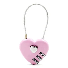 New Custom Resettable Love Heart Shape Padlock Combination Lock With 3 Digits Lock
New Custom Resettable Love Heart Shape Padlock Combination Lock With 3 Digits Lock