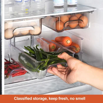Suction Cup Kitchen Fridge Drawer Organizer Storage Box Eggs Container Pull Out Space Saving Rectangle Refrigerator Shelf Holder
Suction Cup Kitchen Fridge Drawer Organizer Storage Box Eggs Container Pull Out Space Saving Rectangle Refrigerator Shelf Holder
