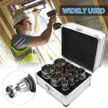 Hole Saw Drill Bit Kit 10pcs Steel Holesaw Drill Bit Set Cutter Tool For Wood Metal Wood Alloy For Steel Carbide Metal Cutter
Hole Saw Drill Bit Kit 10pcs Steel Holesaw Drill Bit Set Cutter Tool For Wood Metal Wood Alloy For Steel Carbide Metal Cutter