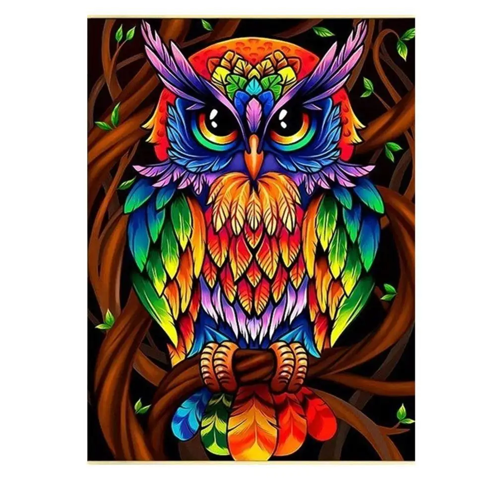 Diamond Painting Round 5D DIY Cross Stitch Colourful Owl Craft Art Handmade Craft Art
Diamond Painting Round 5D DIY Cross Stitch Colourful Owl Craft Art Handmade Craft Art