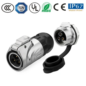 Metal round female socket plug industrial outdoor lighting power supply connector M16 3 pin aviation waterproof connector set
Metal round female socket plug industrial outdoor lighting power supply connector M16 3 pin aviation waterproof connector set