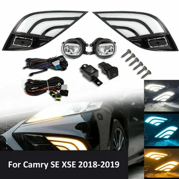 Auto Front Fog Lights Bumper Daytime Running Turn Signal Driving Lamps Harness Switch Kits for Toyota Camry SE XSE 2018 2019
Auto Front Fog Lights Bumper Daytime Running Turn Signal Driving Lamps Harness Switch Kits for Toyota Camry SE XSE 2018 2019