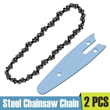 2Pcs 4 Inch Mini Steel Chainsaw Chain Lightweight Guide Chain Suitable for 4 Inch Cordless Electric Chain Saw Semi Chisel Tools
2Pcs 4 Inch Mini Steel Chainsaw Chain Lightweight Guide Chain Suitable for 4 Inch Cordless Electric Chain Saw Semi Chisel Tools