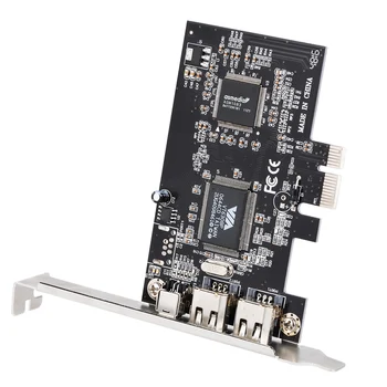 PCI-E 3 Ports 1394a 1394b Firewire Expansion Card PCI-Express Controller Card (2 * 6 Pin + 1 * 4 Pin) Supports for Windows 8 / 7
PCI-E 3 Ports 1394a 1394b Firewire Expansion Card PCI-Express Controller Card (2 * 6 Pin + 1 * 4 Pin) Supports for Windows 8 / 7