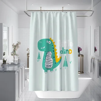Shower Curtain Cartoon Animation Printing Waterproof Mold Shower Curtain Bathroom Partition Curtain Cute Little Dinosaur
Shower Curtain Cartoon Animation Printing Waterproof Mold Shower Curtain Bathroom Partition Curtain Cute Little Dinosaur