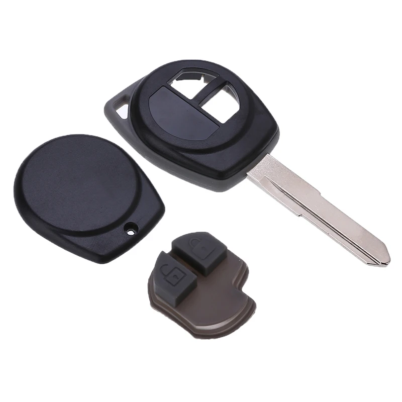 1pcs Car Key Fob Shell Cover 2 Button Remote Key Case Replacement For SUZUKI Grand Vitara Swift Liana