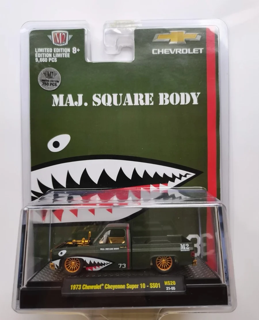 Машинки M2 1:64 1973 Chevrolet Cheyenne Super 10 коллекция летающих тигров металлические литая под