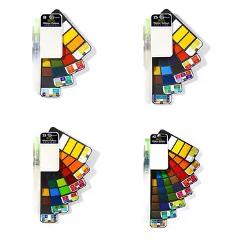 1set Fan-shaped Solid Watercolor Paint Set With Water Brush Pen Pigment Oil Painting Foldable Water Travel For Digital L3X0
1set Fan-shaped Solid Watercolor Paint Set With Water Brush Pen Pigment Oil Painting Foldable Water Travel For Digital L3X0
