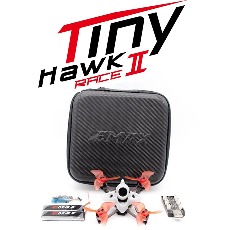 2020 новый гоночный Дрон EMAX Tinyhawk II Race BNF 90 мм FPV с F4 5A 7500KV RunCam Nano2 700TVL 37CH 25/100/200 мВт VTX 2S |
