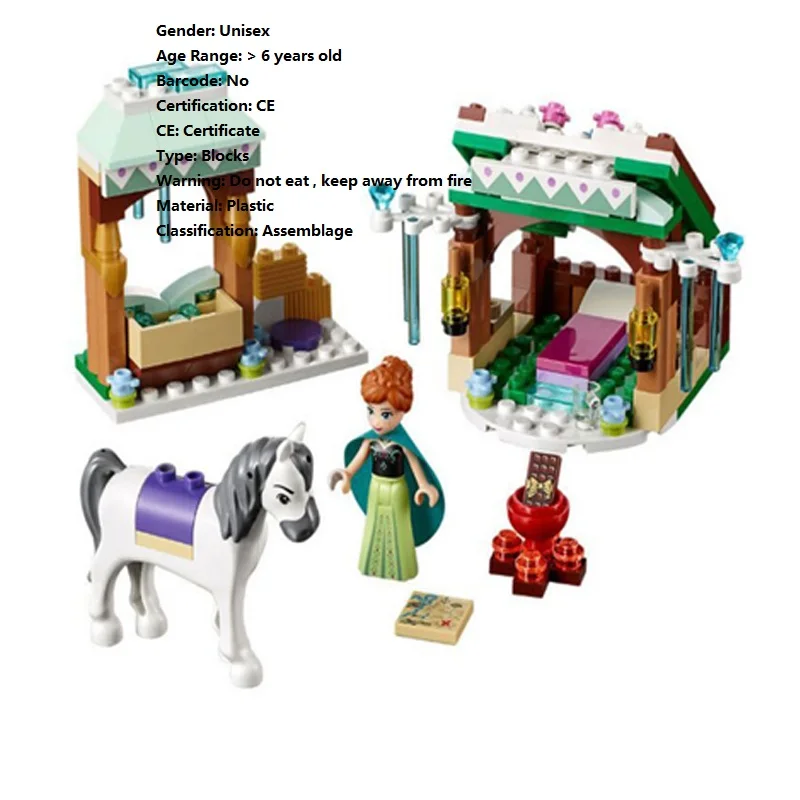 25001 Princess Anna's Snow Adventure Building Blocks 475Pcs Compatible with 41173 Snow Queen Elsa Figures Toys for children
25001 Princess Anna's Snow Adventure Building Blocks 475Pcs Compatible with 41173 Snow Queen Elsa Figures Toys for children