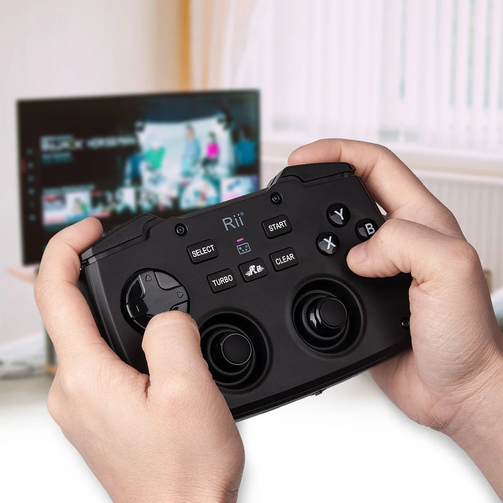 Rii RK707 Wireless Keyboard 2.4GHz Wireless Game Controller Keyboard Mouse Combo with Touchpad Backlit Turbo Vibration Function
Rii RK707 Wireless Keyboard 2.4GHz Wireless Game Controller Keyboard Mouse Combo with Touchpad Backlit Turbo Vibration Function
