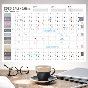 1PC 2020 Planner Wall Calendar 365 Days Daily Monthly Yearly Agenda Schedule Note Paper With Label Stickers Office Supplies
1PC 2020 Planner Wall Calendar 365 Days Daily Monthly Yearly Agenda Schedule Note Paper With Label Stickers Office Supplies