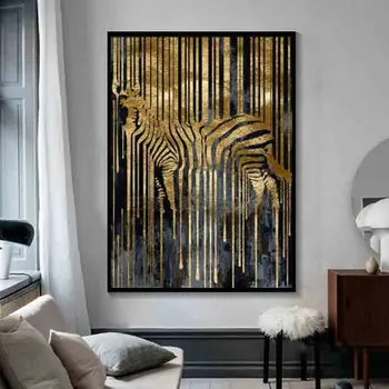 Abstract Art Golden Zebra Canvas Painting Nordic Modern Style Posters and Prints Wall At Picture for Living Room Home Decoration
Abstract Art Golden Zebra Canvas Painting Nordic Modern Style Posters and Prints Wall At Picture for Living Room Home Decoration