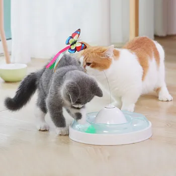 Pet Cat Toy Tracks Disc Cat Intelligence AmusementElectric Butterfly Toys Ball Training Amusement Plate Kitten
Pet Cat Toy Tracks Disc Cat Intelligence AmusementElectric Butterfly Toys Ball Training Amusement Plate Kitten