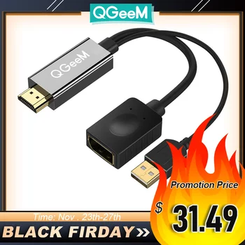 HDMI TO DisplayPort Adapter 4K HDMI TO DP Cable HDTV Adapter Converter Male to Female Support 1080P for HDTV Projector Displays
HDMI TO DisplayPort Adapter 4K HDMI TO DP Cable HDTV Adapter Converter Male to Female Support 1080P for HDTV Projector Displays