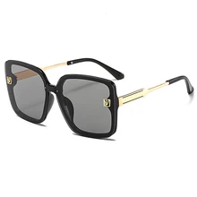 高級偏四角サングラス女性2020新パンクサングラス男性シェードoculos feminino gafas lentesデゾルUV400(China)