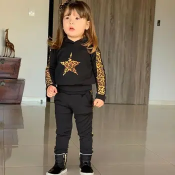 Kids Baby Girl Hood Leopard Top Sweatshirt Pants Trousers Leopard Print Stars Two Piece Set Cotton Outfit Clothes Girls Set
Kids Baby Girl Hood Leopard Top Sweatshirt Pants Trousers Leopard Print Stars Two Piece Set Cotton Outfit Clothes Girls Set