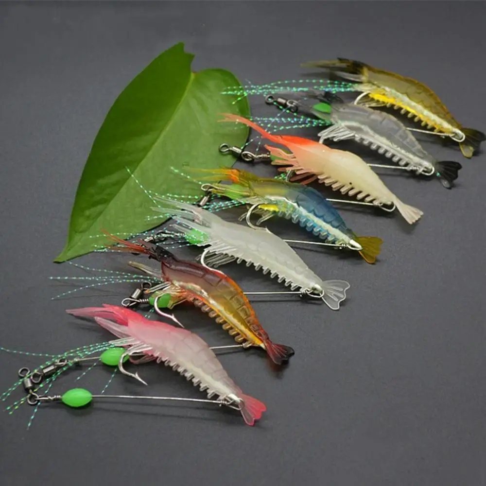 7pcs 8cm 5g Luminous Shrimp Silicon Soft Artificial Bait With Hooks Swivels Anzois Para Pesca Sabiki Rigs Fishing Tackle New
7pcs 8cm 5g Luminous Shrimp Silicon Soft Artificial Bait With Hooks Swivels Anzois Para Pesca Sabiki Rigs Fishing Tackle New