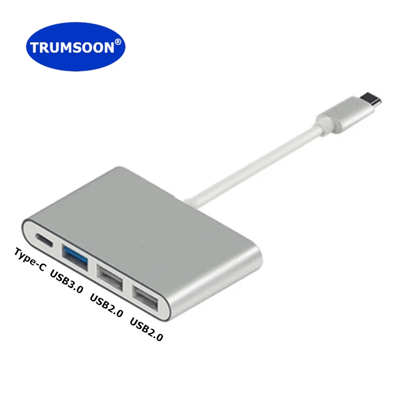 Trumsoon Type C Hub USB 3.0 USB 2.0 USB-C Adapter USB Splitter Charging Data OTG Accessories for MacBook Huawei matebook PC
Trumsoon Type C Hub USB 3.0 USB 2.0 USB-C Adapter USB Splitter Charging Data OTG Accessories for MacBook Huawei matebook PC